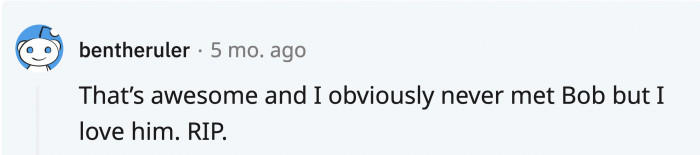 In the eyes of OP and Redditors, he is awesome