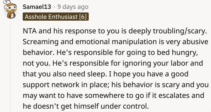 If he reacts this way to a minor inconvenience, OP should assess the situation and act fast before it escalates.