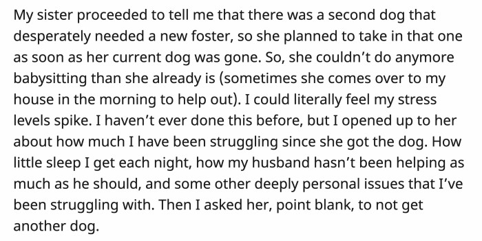 "I could finally breathe a sigh of relief."