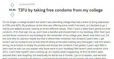 Husband Suspects Wife Is Cheating After Cat Digs Out Condoms That She Got For Free In College 2 Years Ago