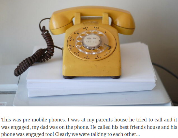 33. Talk about this pre-mobile phones.