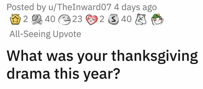 The redditor who couldn't wait to ask about the tea: