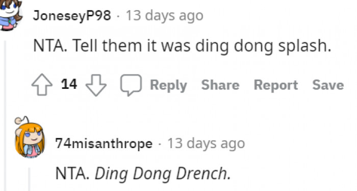 Lol... It Is a Ding Dong Splash After All