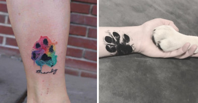 Paw Tattoos Will Inspire You to Brand Yourself with Your Dog's Paw as Well