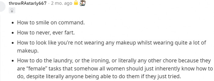 Inherently knowing how to do tasks is just a funny expectation