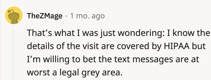 That gray area might be OP's saving grace