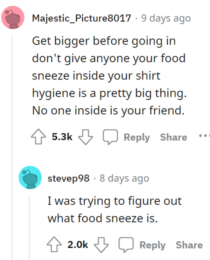 10. What is a food sneeze, anyway?