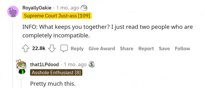 Right off the bat... And it is a good question, actually...