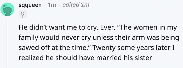 The last sentence was very unexpected