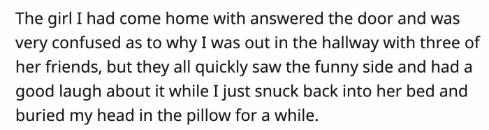 They all laughed about it, but OP decided to take a nap again for a while