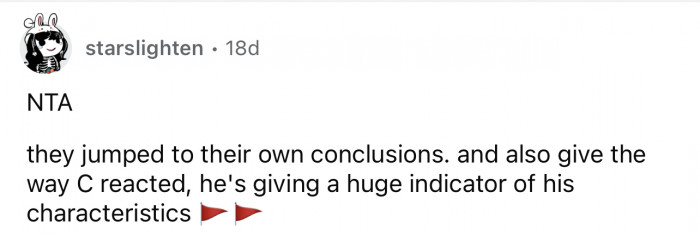 Total red flags everywhere.