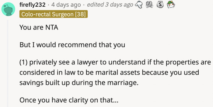 The husband needs solo therapy sessions.