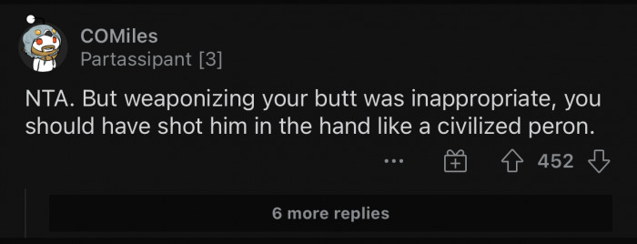 He would have left the bus immediately.