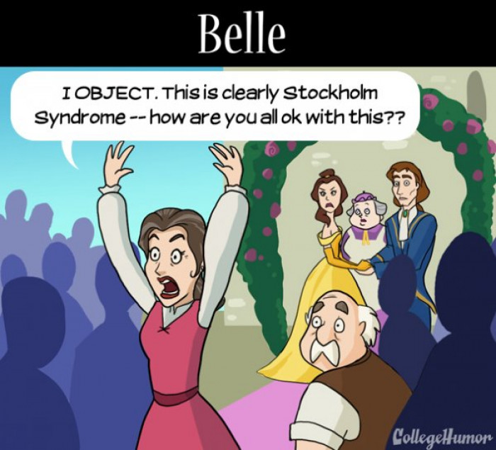 3. It seems the whole town has Stockholm Syndrome... except Belle's mom if she's alive.