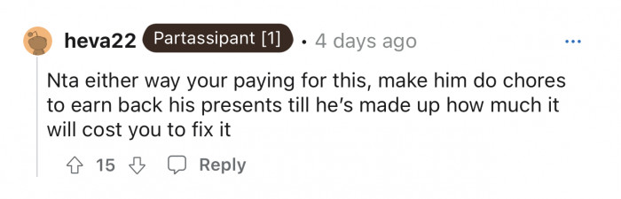 I mean yeah either way they’re paying for it.