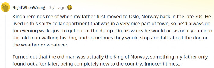 3. Just having a chat with my friend, the King