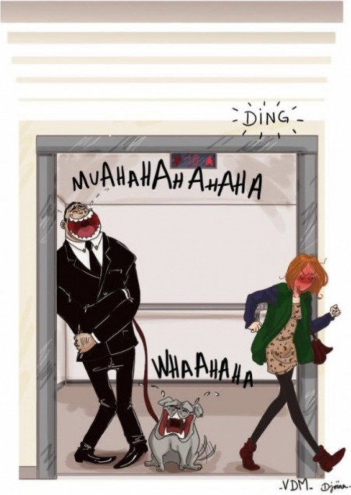 Older man walking alone, startled by someone telling him to walk faster.