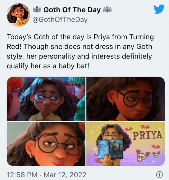 4. Priya's personality and interests qualify her as a baby bat