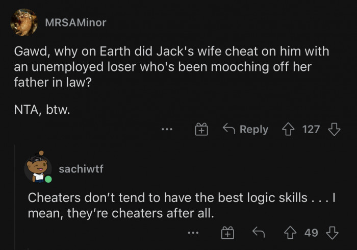 Cheaters do not always make the best decisions.