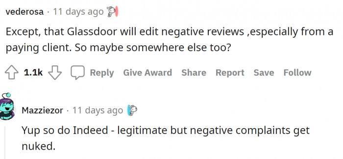 But Glassdoor has a loophole.