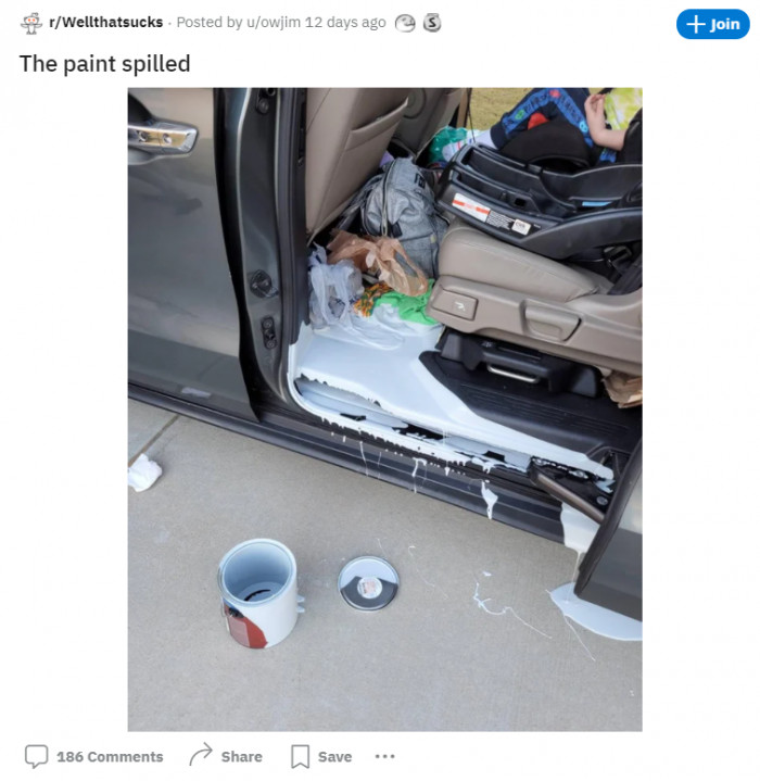 19. Of all the places that paint could spill, it had to be this.