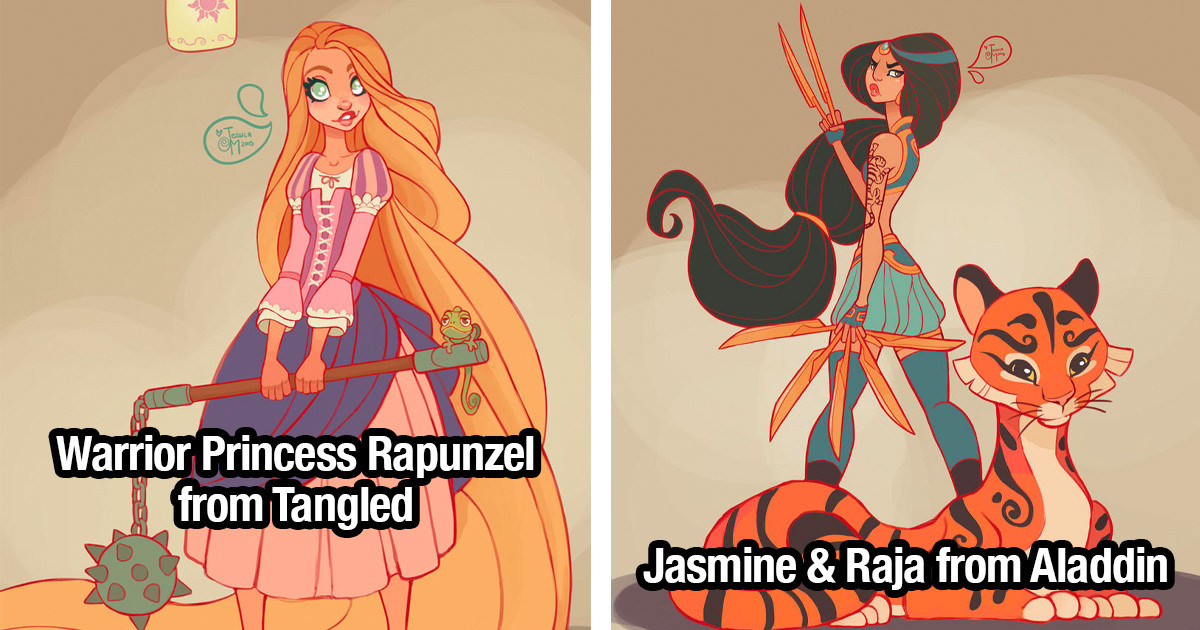 Disney Princesses Get Incredible Warrior Make-Overs That Will Leave You Jaw-Dropped