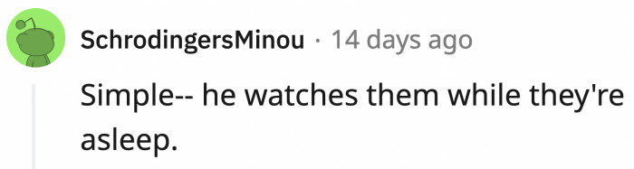 That's enough parenting for today, OP probably