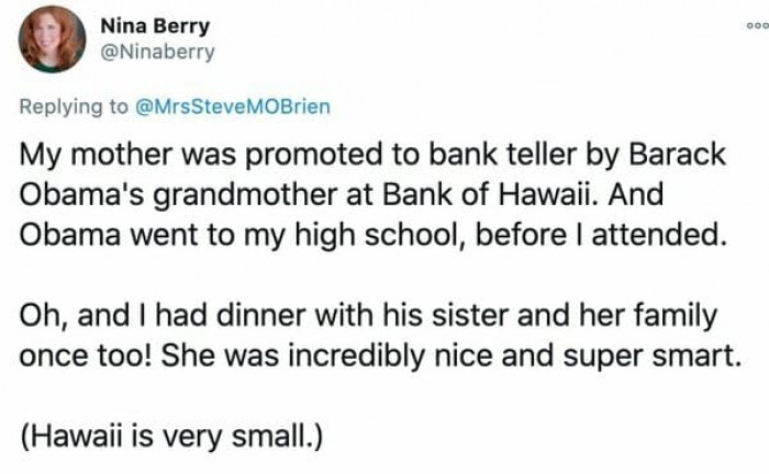 Surely you are in their footnote, or your mother at least?