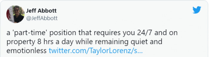 What kind of part-time position requires 24/7 availability? That negates the 