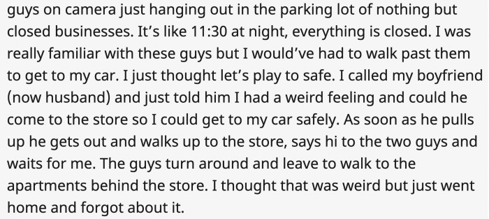 They turned away the moment they knew they couldn't get her