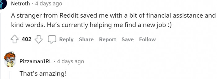 13. Thank you, Reddit stranger