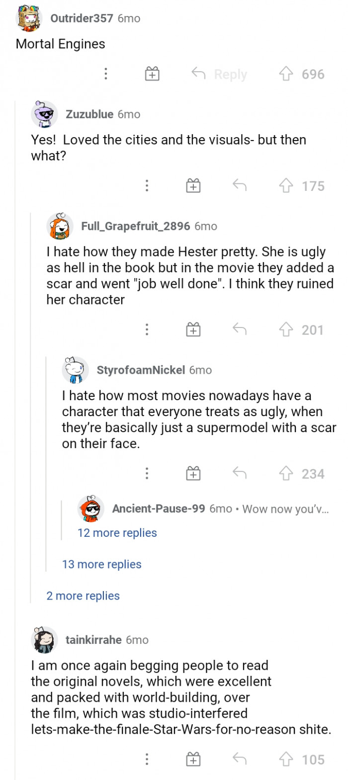 #4 Mortal Engines ruined Hester's character.