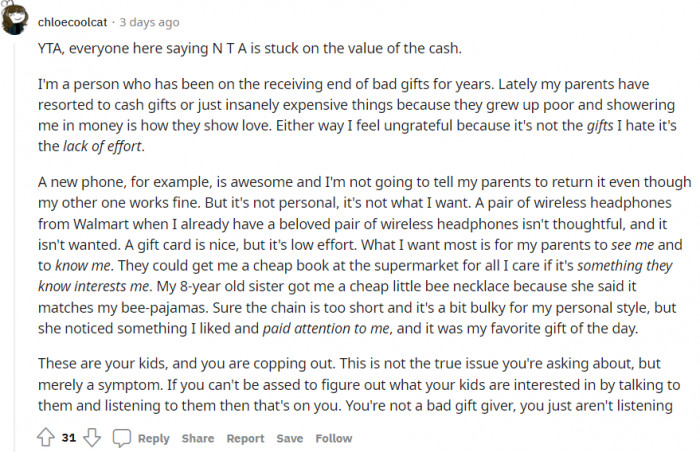 This kid thinks she’s TA for her lack of effort.