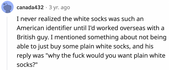While it's painfully obvious to others, if you grow up with the classic pairing, there's nothing odd about it until someone points it out to you. Then, you can't ignore it.