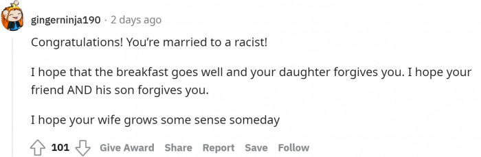 This Reddit user wishes nothing but the best for the man and his daughter.