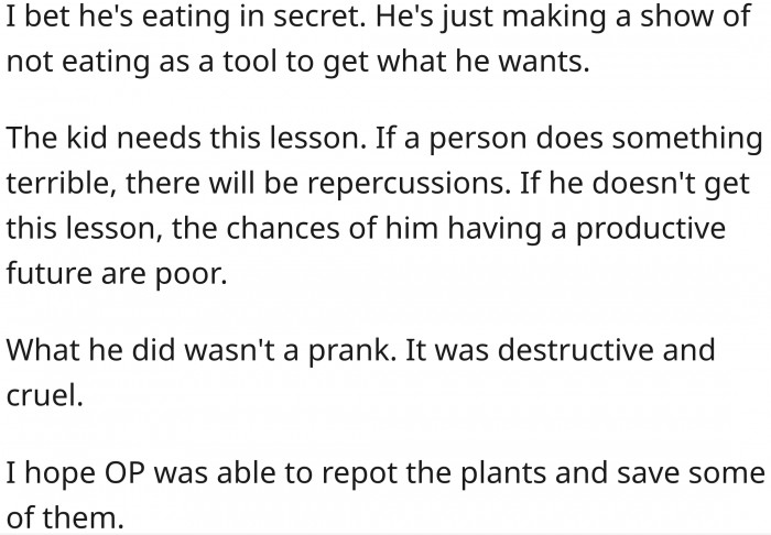 He probably is eating in secret.