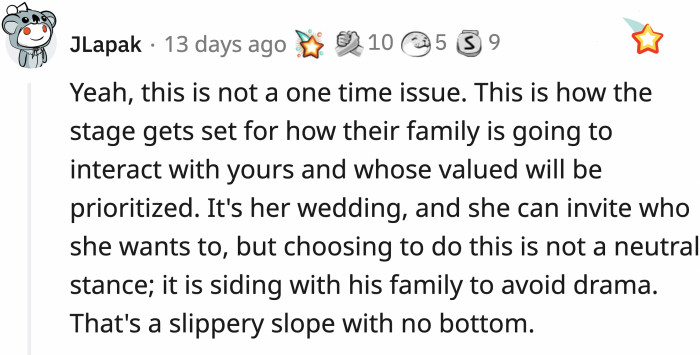 The priorities of the sister are quite questionable despite how OP talks about her acceptance