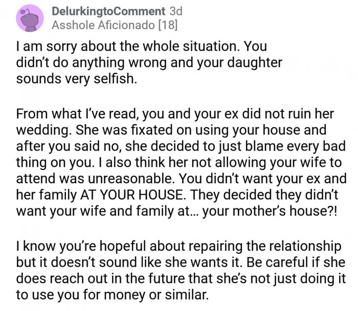 Be careful in the future