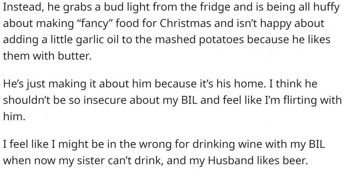 The husband is behaving in the most childish manner ever. Ask him to act his age!