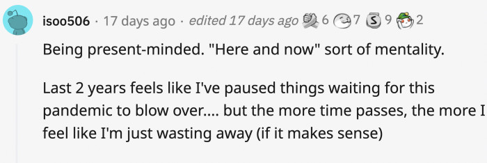 16. Living in the moment