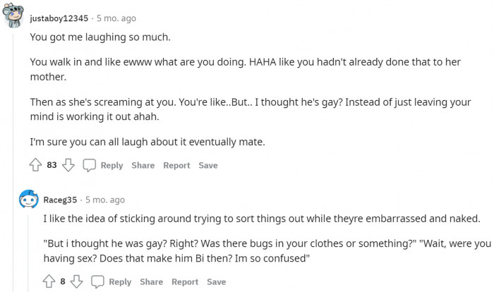 Keep things hilariously awkward; that's the specialty of dads.