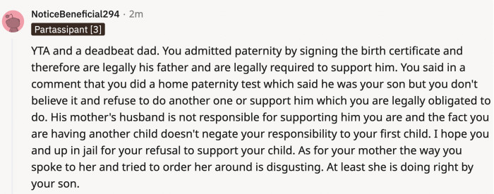 Your ex's husband is not responsible for your kid. Clearly, he's already giving him more than what you have so far.
