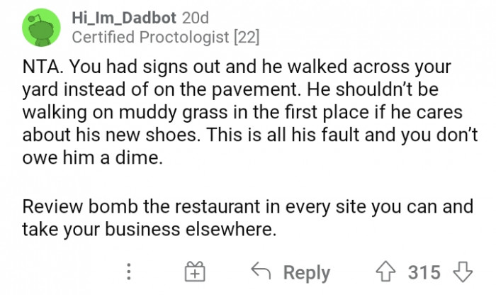 #9 It was all his fault.