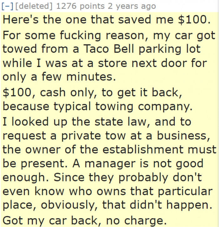 Car and 100 bucks saved!