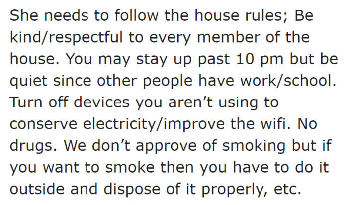 The rules are easy to follow and benefit the entire household.