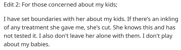 Edit 2: Grandma is being carefully observed.