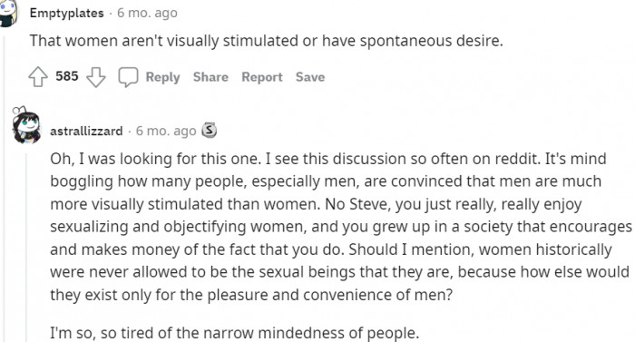 I'm equally tired of the narrow-mindedness of people