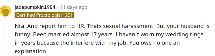 OP owes no explanation.