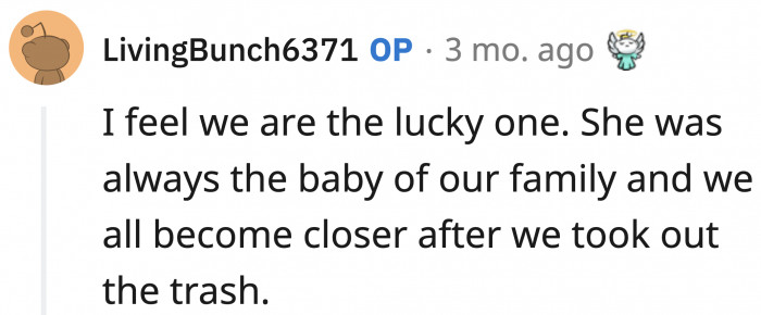 ... but SIL made it clear that they are the lucky ones.