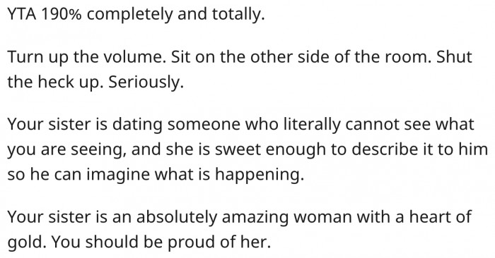 There's no scenario in which she isn't the bad guy.